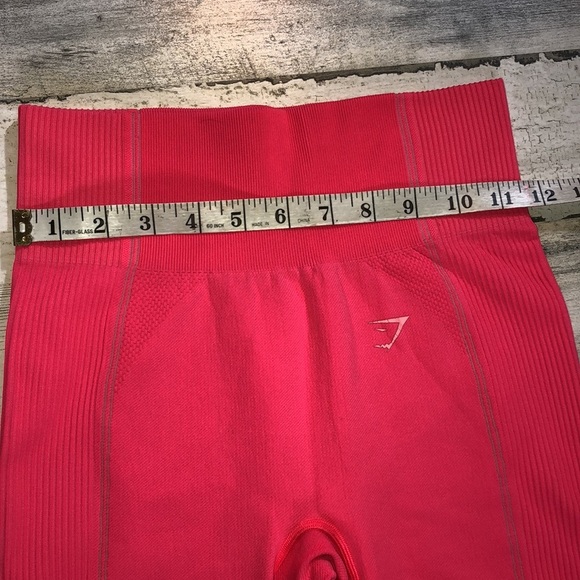 Gym Shark hot pink leggings gym workout pants thicker material athletic wear​​ - Picture 7 of 9